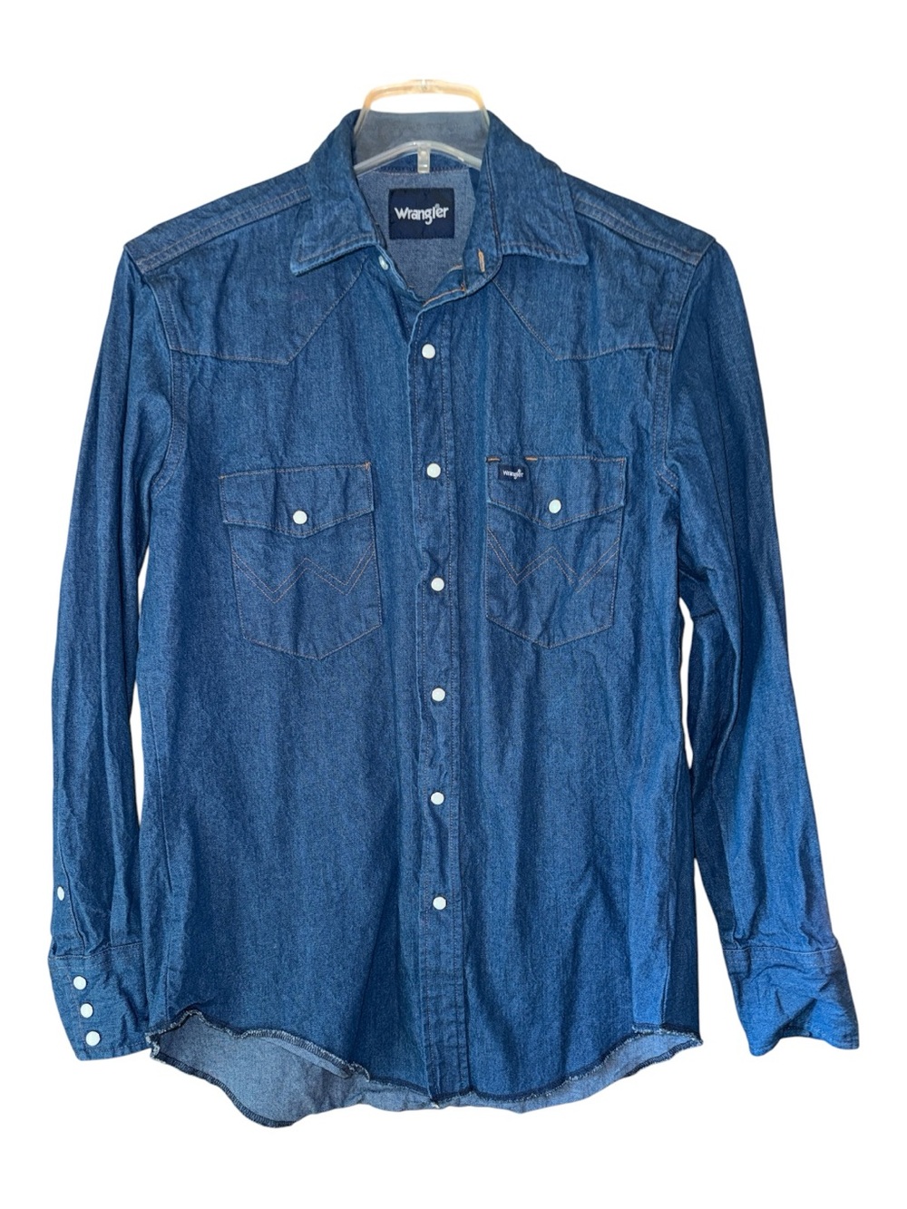 Wrangler Men's Blue Denim Western Shirt